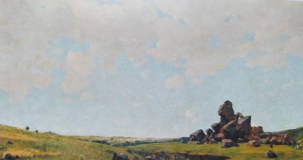 V 80. letech 19. století se Chittussi vracel do Čech. Tento jeho obraz se jmenuje Z Českomoravské vrchoviny.
