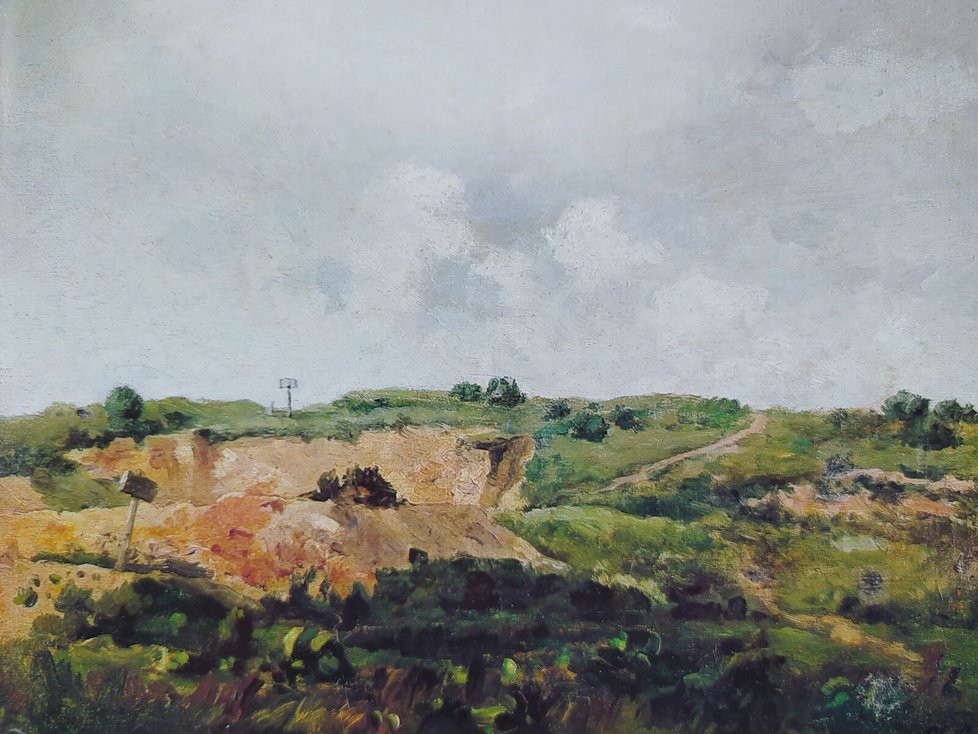 Chittussi maloval zejména krajiny. Tato se jmenuje z okolí Paříže.
