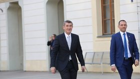 Andrej Babiš na inauguraci Miloše Zemana (8. 3. 2018)