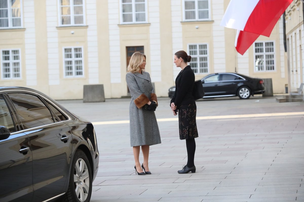 Monika Babišová na inauguraci Miloše Zemana (8. 3. 2018