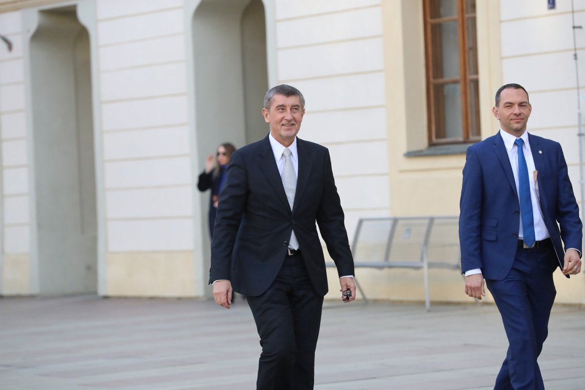 Andrej Babiš na inauguraci Miloše Zemana (8. 3. 2018)