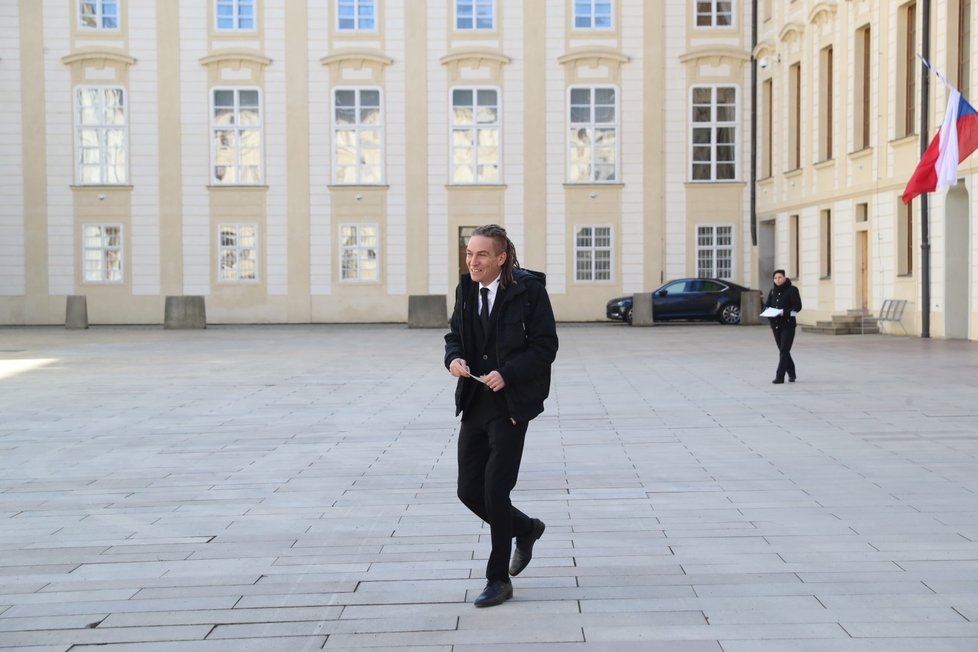 Ivan Bartoš, předseda Pirátů na inauguraci Miloše Zemana (8. 3. 2018