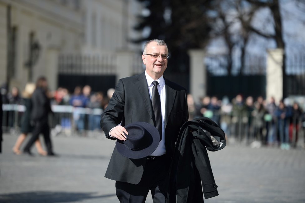 Miroslav Kalousek na inauguraci Miloše Zemana (8. 3. 2018)