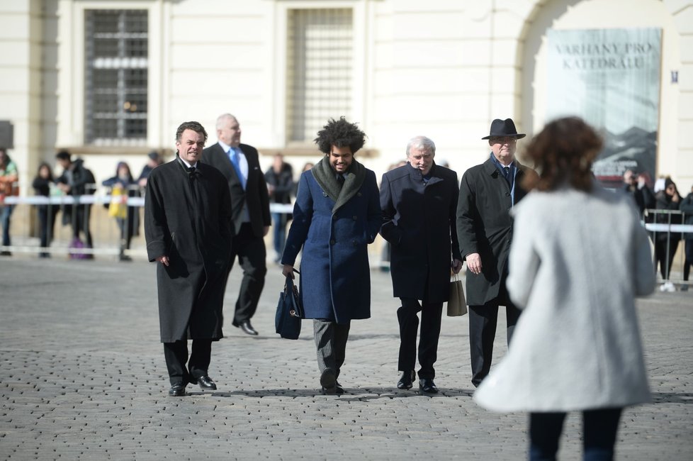 Dominik Feri na inauguraci Miloše Zemana (8. 3. 2018)