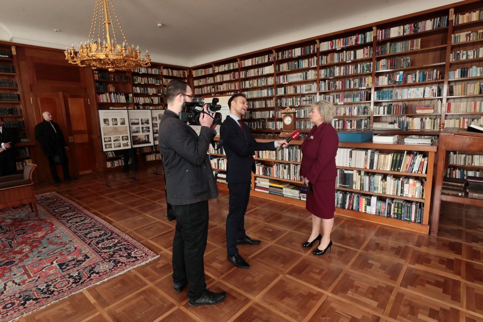 8. 3. 2018: Ivana Zemanová, manželka Miloše Zemana během inaugurace (8. 3. 2018)