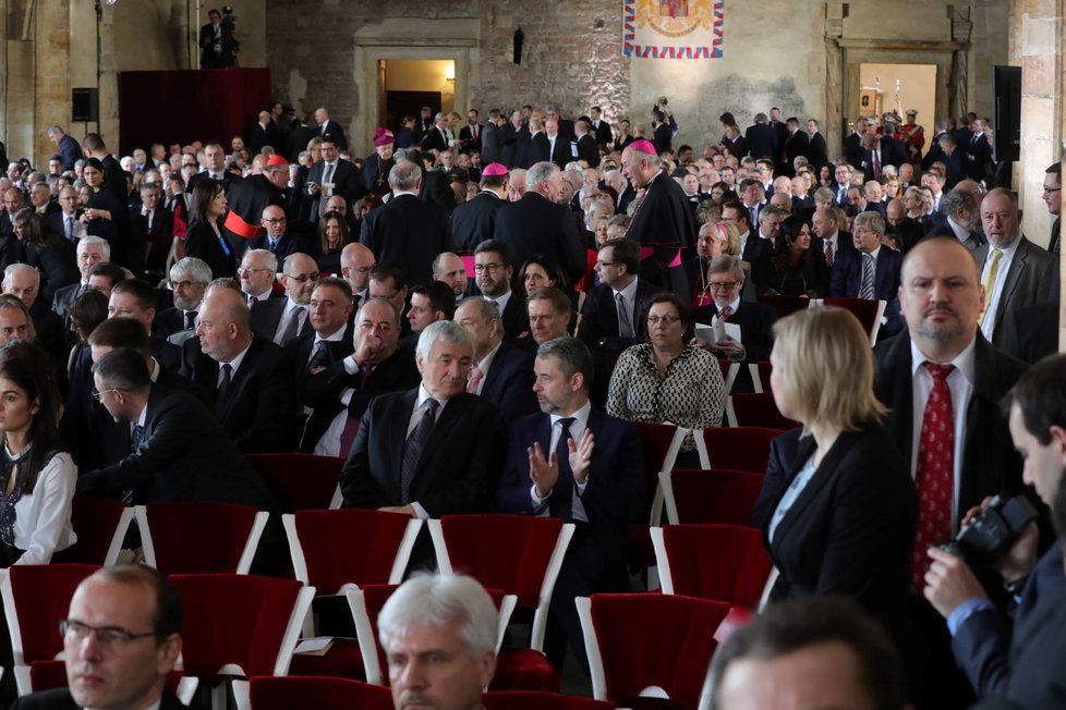 Hosté na inauguraci Miloše Zemana (8. 3. 2018)