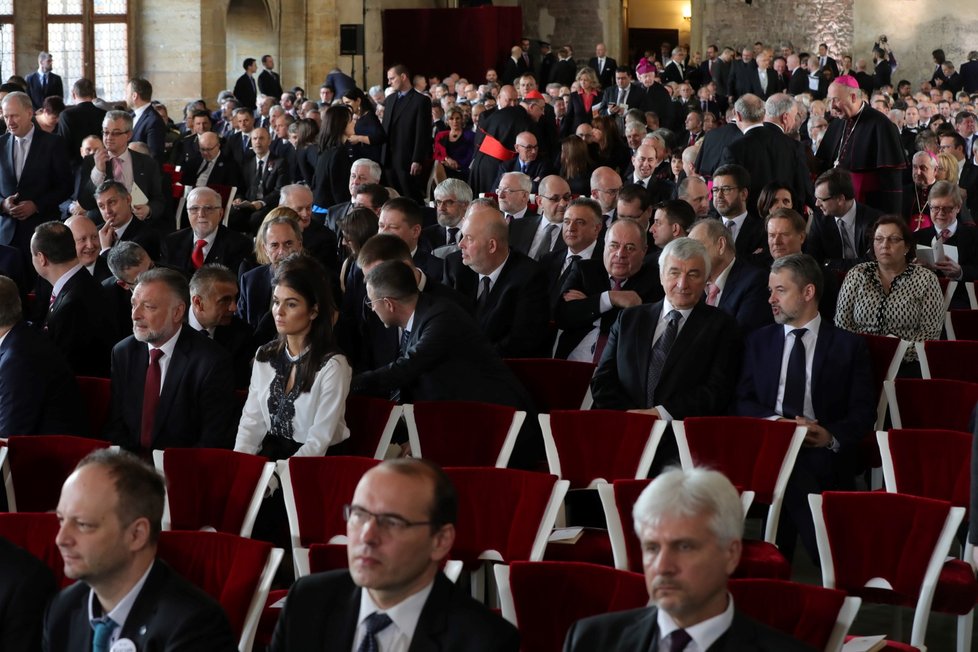 Hosté na inauguraci Miloše Zemana (8. 3. 2018)