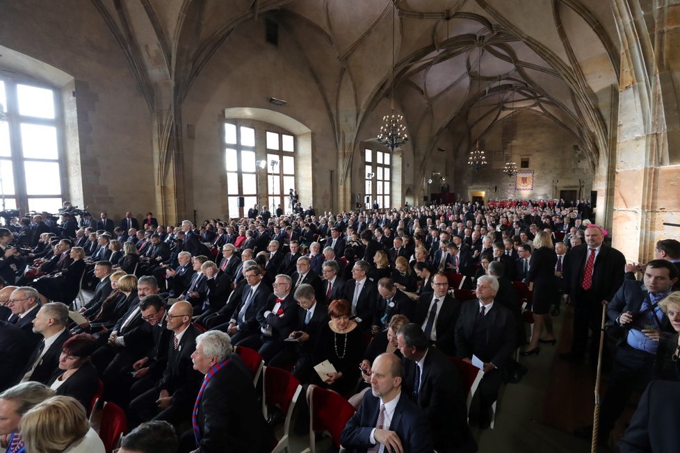 Hosté na inauguraci Miloše Zemana (8. 3. 2018)