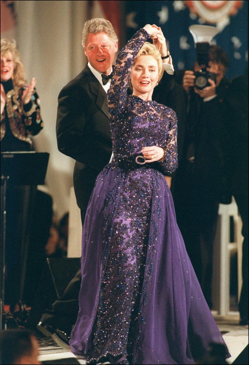 Hillary Diane Rodham Clinton v roce 1993 se svým mužem Billem
