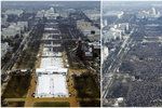 Osm let rozdíl: Inaugurace Obamy a Trumpa
