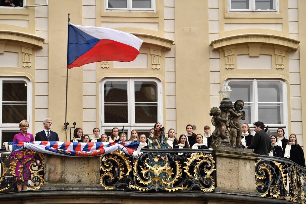 Inaugurace Petra Pavla: Prezident s manželkou Evou. (9. 3. 2023)