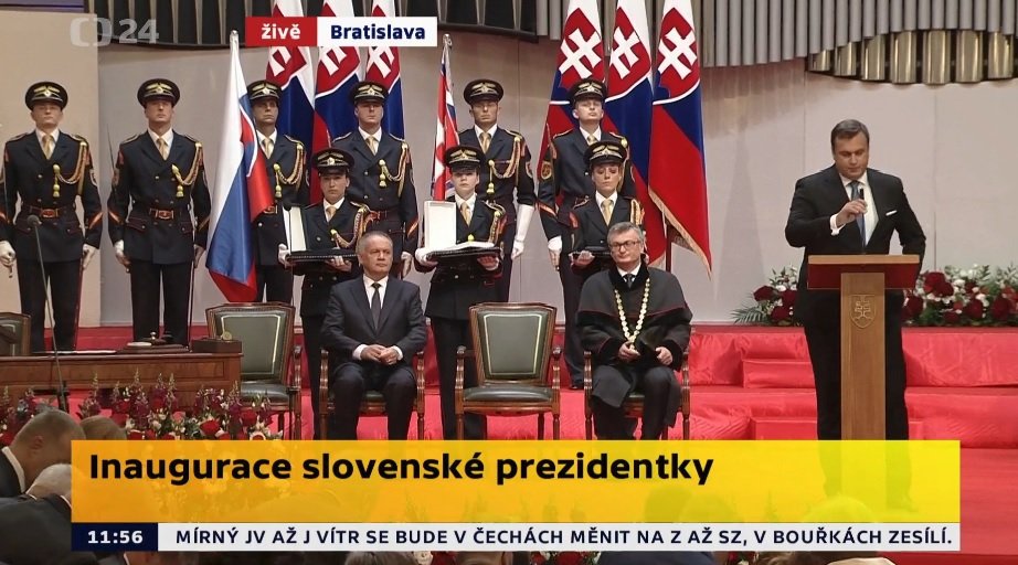 Inaugurace Zuzany Čaputové