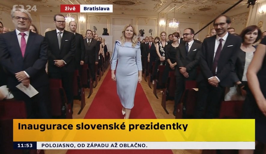 Inaugurace Zuzany Čaputové