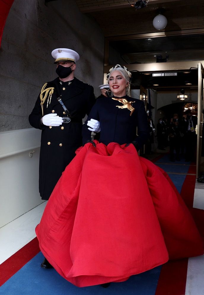 Lady Gaga zazpívala na prezidentské inauguraci