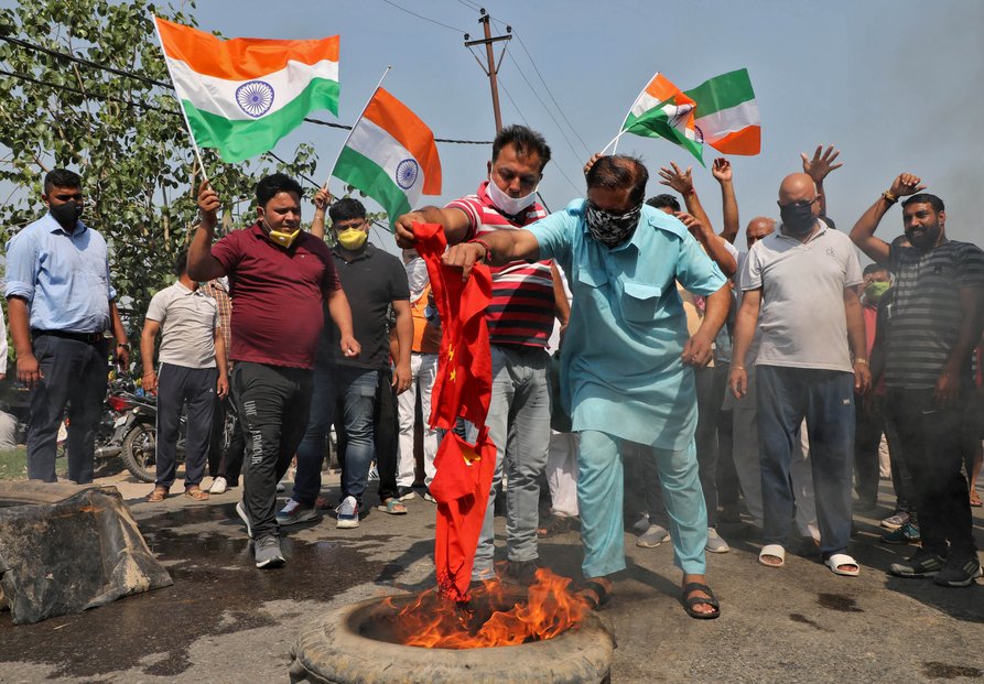 Protičínské protesty v Indii v důsledku hraničního konfliktu