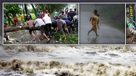 Indii zasáhl ničivý cyklon, kvůli kterému musel být evakuován už milion lidí