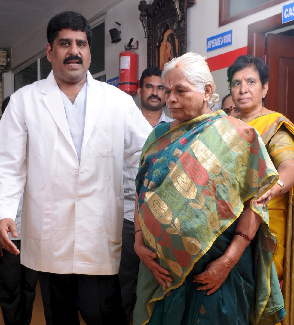 Erramatti Mangayammaová před porodem.