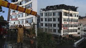 V Indii hořel hotel. Požár v Dillí si vyžádal 17 mrtvých, mezi nimi i dítě