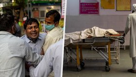 Rodiny obětí covidu mlátí nemocniční doktory, Indie lékařům nezaručuje bezpečnost na pracovišti