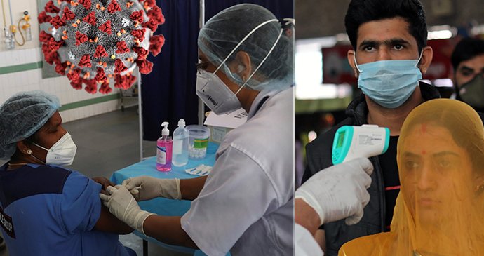 Indie odsouhlasila nouzové použití dvou vakcín, do srpna chce naočkovat 300 milionů lidí