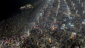 Svátek Kumbh v Indii (leden 2025)