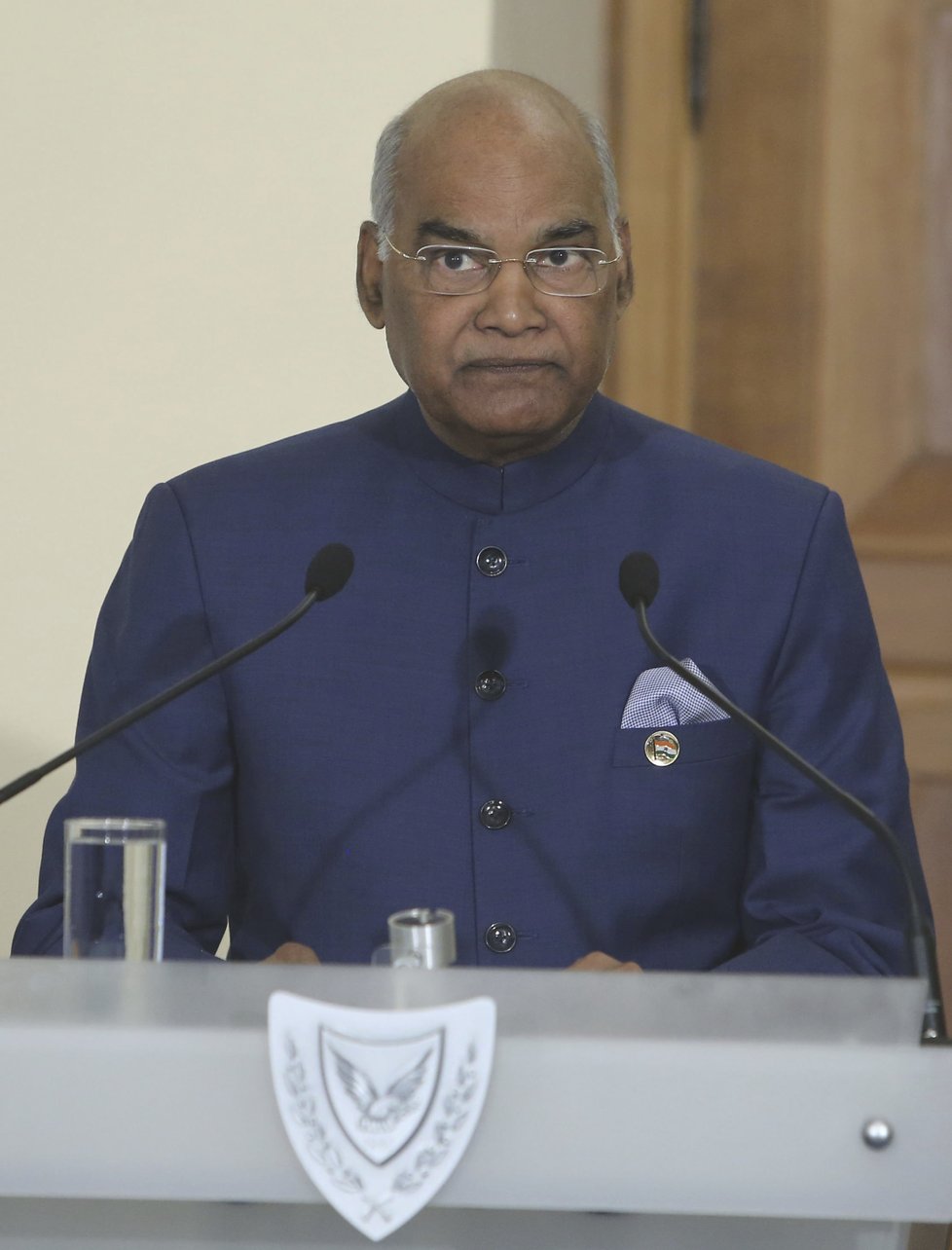 Indický prezident Kovind při návštěvě Kypru (3.9.2018)