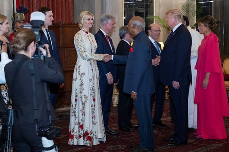 Poradkyně Bílého domu Ivanka Trumpová během státní návštěvy Indie (24.-25.2.2020).