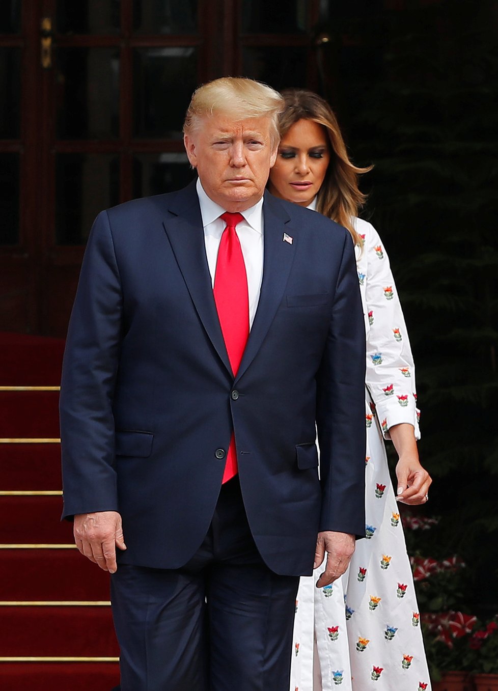 Prezident USA Donald Trump s manželkou Melanií během státní návštěvy Indie (24.-25. 2. 2020)