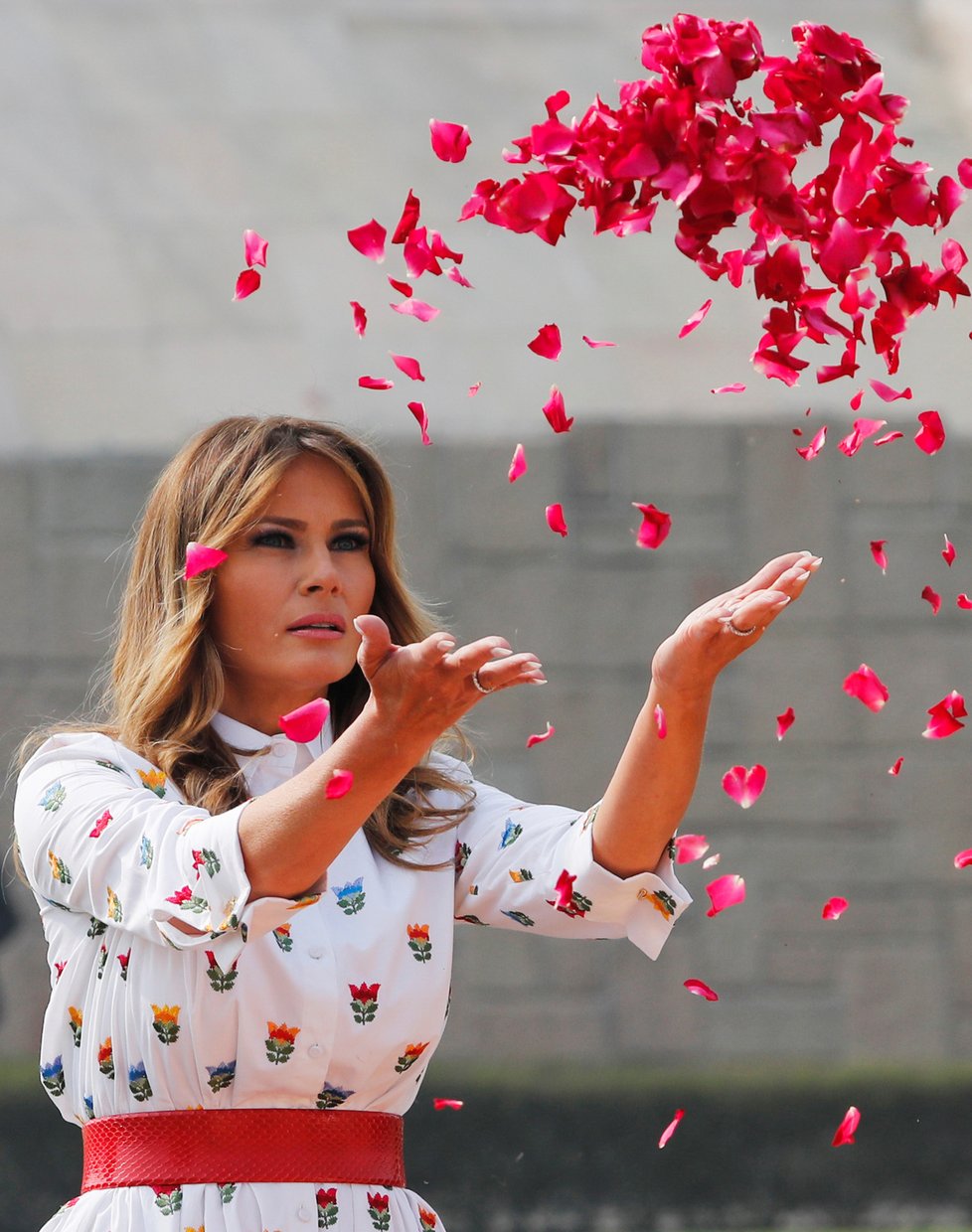 První dáma USA Melania Trumpová během státní návštěvy Indie (24.-25.2.2020)