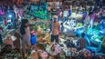 Indický trh Ázádpur Mandí