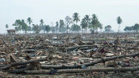 Následky zemětřesení a tsunami v roce 2004 na Sumatře byly tragické.