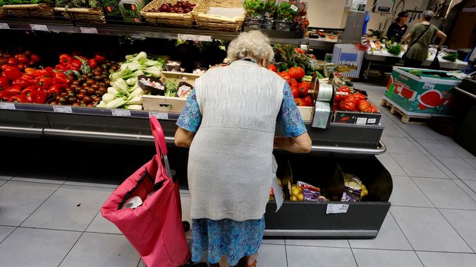 Supermarket v Nice. Inflace ve francii je ze zemí EU nejnižší, aktuálně dosahuje 6,6 procenta