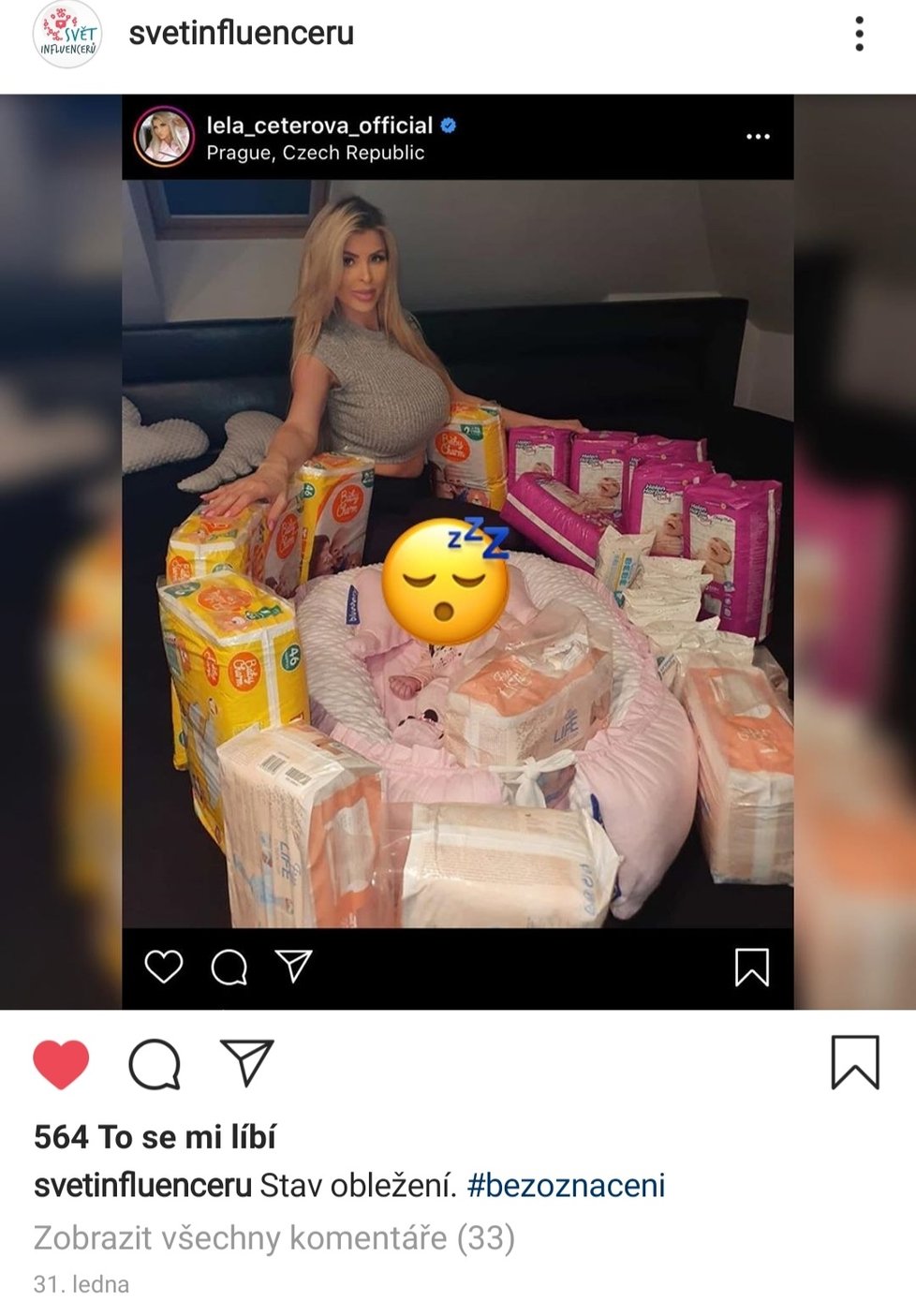 Často se na reklamních fotkách objevují i děti influencerů nebo celebrit