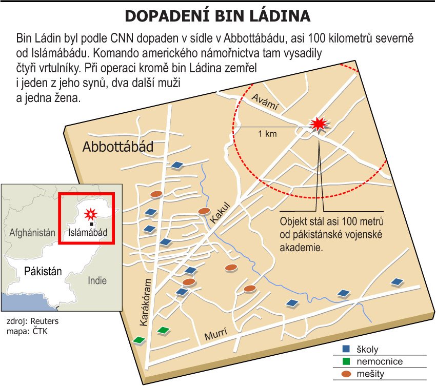 Místo, kde Američané dopadli nejhledanějšího muže planety.