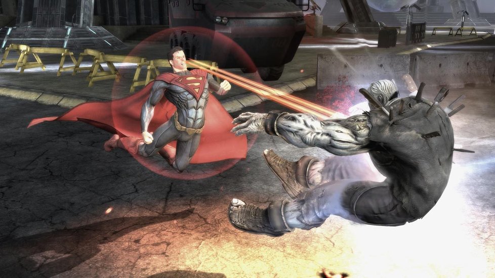 Supermanův laserový útok z očí