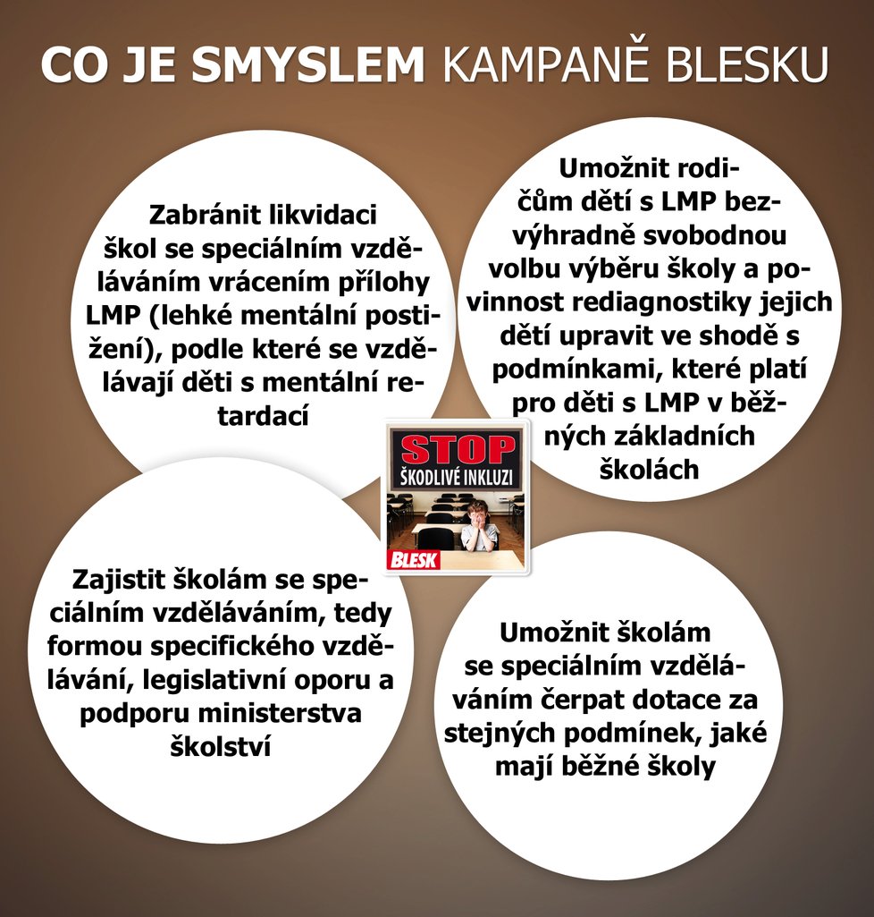 Stop škodlivé inkluzi: Co je smyslem kampaně Blesku.