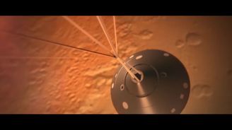 NASA slaví. Unikátní sonda InSight přistála na Marsu, úspěšně rozvinula solární panely a poslala fotku