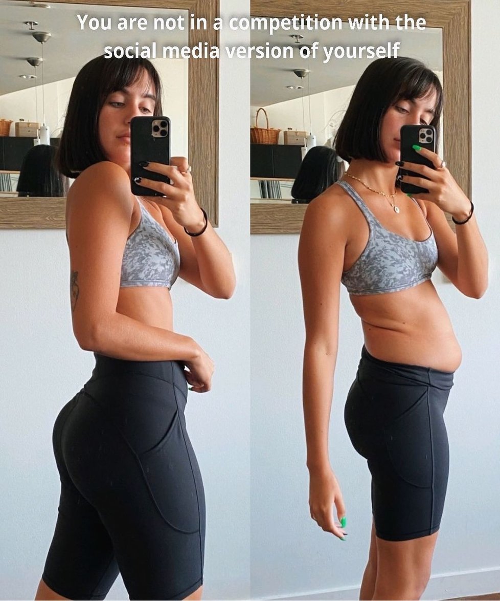 Před a po jídle: Blogerka ukazuje, jak se tělo během dne mění