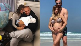 Celebrity na síti: Kdo ukázal prsa a kdo miminko?