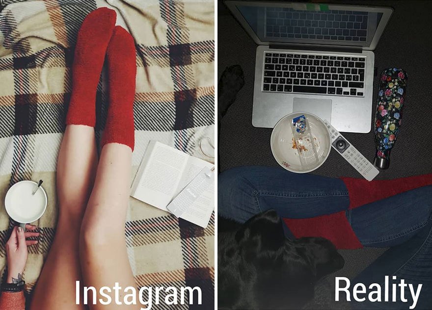 Instagram vs. realita!