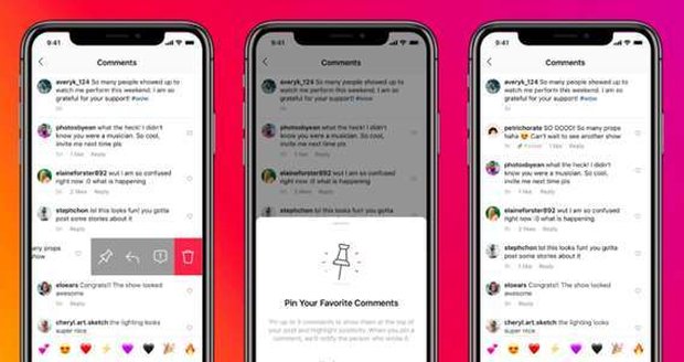 Instagram zavedl možnost „přišpendlení“ komentářů. Funkce má pomoci vymýtit z diskuzí nenávist 