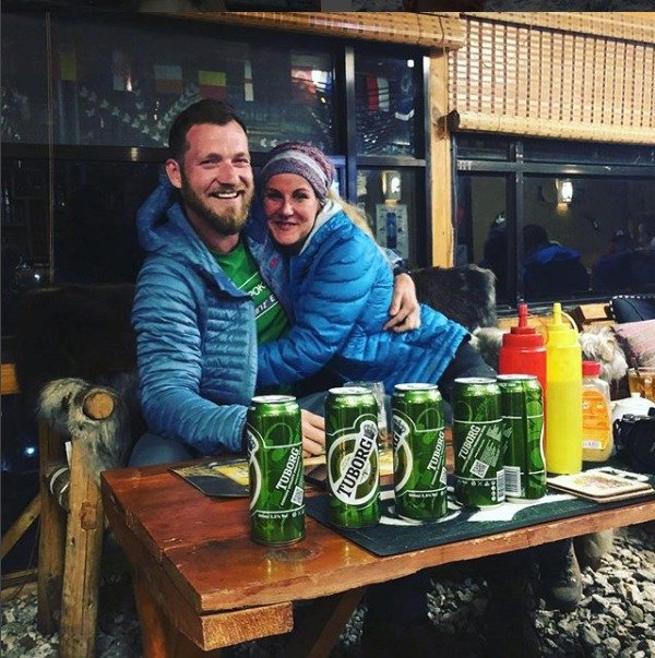 Vendula Pizingerová s manželem Josefem Pizingerem na dovolené v Nepálu.