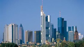 Skyline ve Frankfurtu