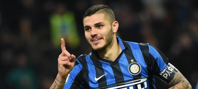 Útočník Interu Milán Mauro Icardi slaví gól