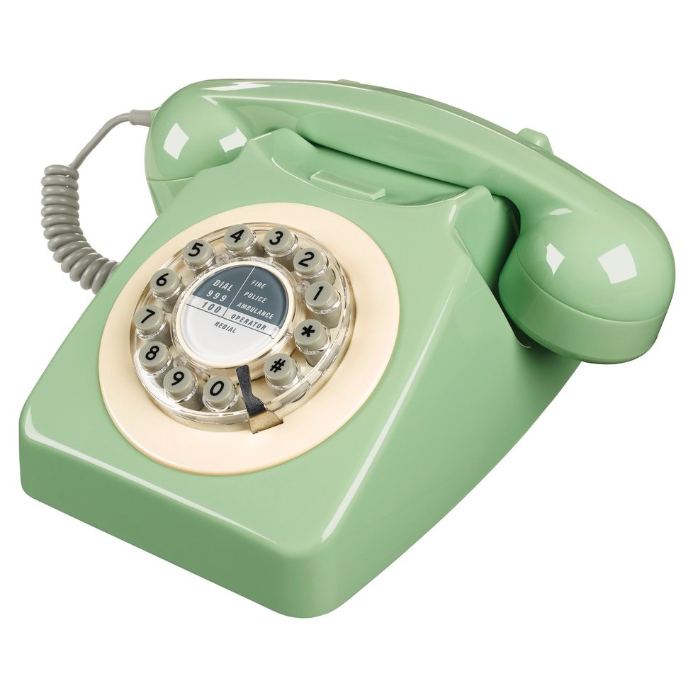 Retro telefon GPO 746 Rotary Phone Green, 1690 Kč, profi-dj.cz