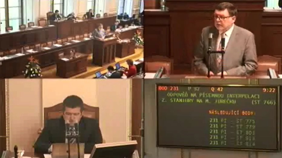 Písemné interpelace na členy vlády 26. 5. 2016: Z ministrů dorazil jen Marian Jurečka