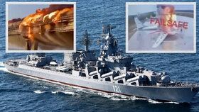 Křižník Moskva, Pavučina, Kerčský most... Troufalé úspěchy Ukrajinců proti agresorovi.