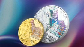 Investiční mince s raženým hologramem!