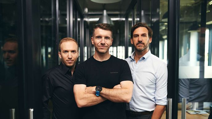 Zleva Andrew Hladký, Filip Fingl a Jiří Navrátil, partneři IP Lab Venture Zleva Andrew Hladký, Filip Fingl a Jiří Navrátil, partneři IP Lab Venture