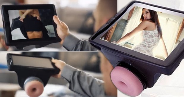 Pustíte si sprosťárny, na iPad nasadíte držák, do něj vaginu a jde se na věc…